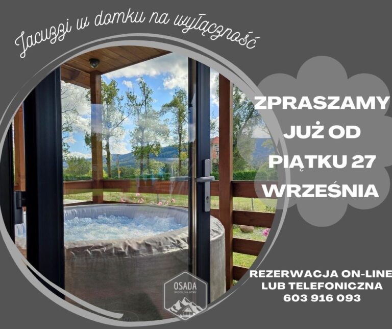 Osada Widok na Góry - domki do wynajęcia - jacuzzi